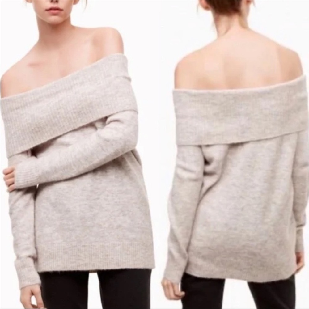 EUC Aritzia Wilfred Free Faretta off the shoulder sweater